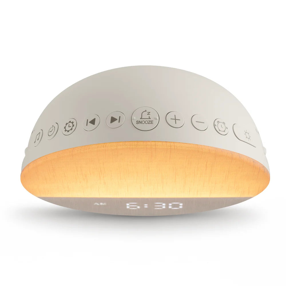 Réveil Lumière Simulateur d'Aube en Tissu – Matin Doux